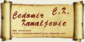 Čedomir Kamaljević vizit kartica